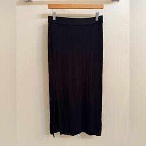 Sleek Black Maxi Skirt
